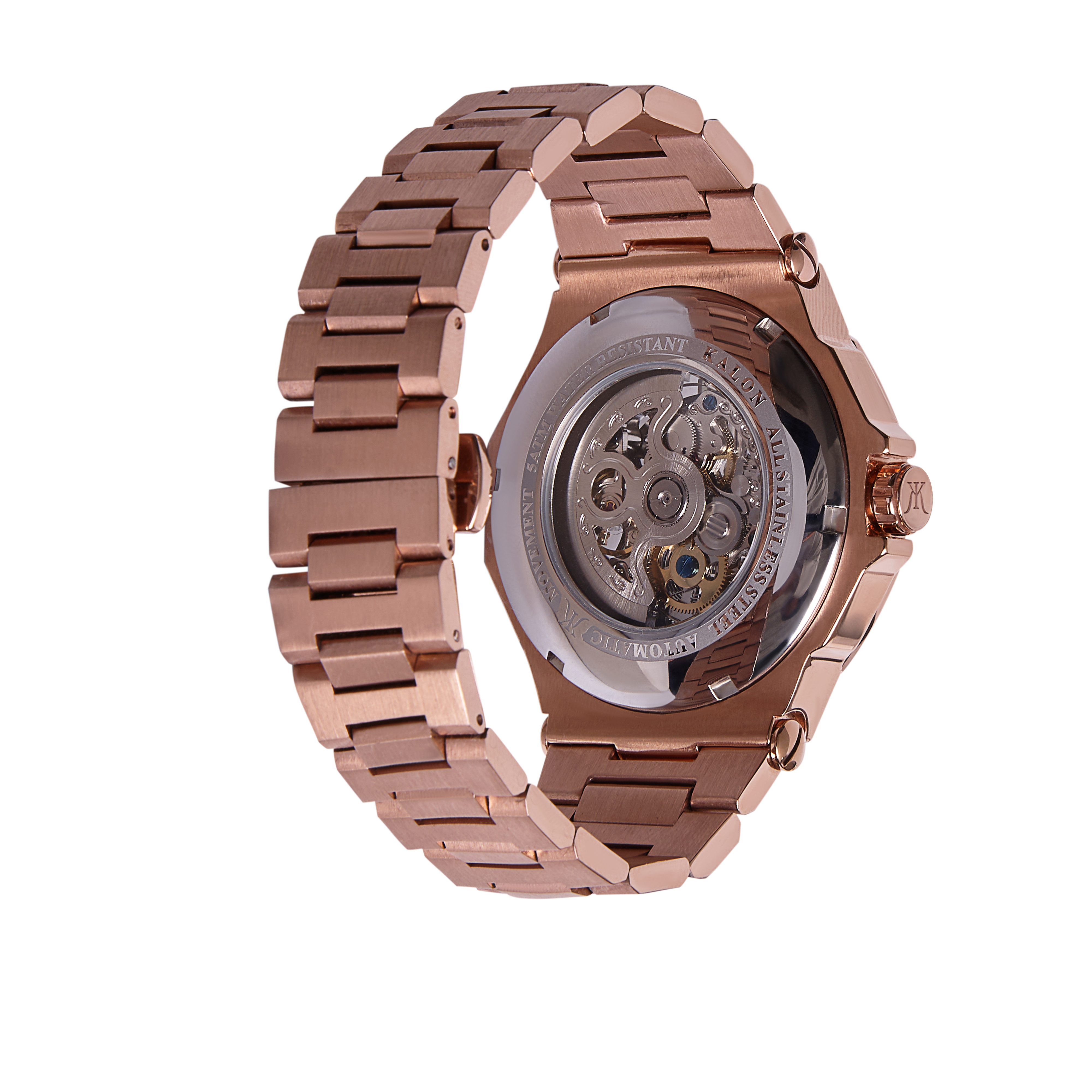 Xander Rose Gold skeleton watch