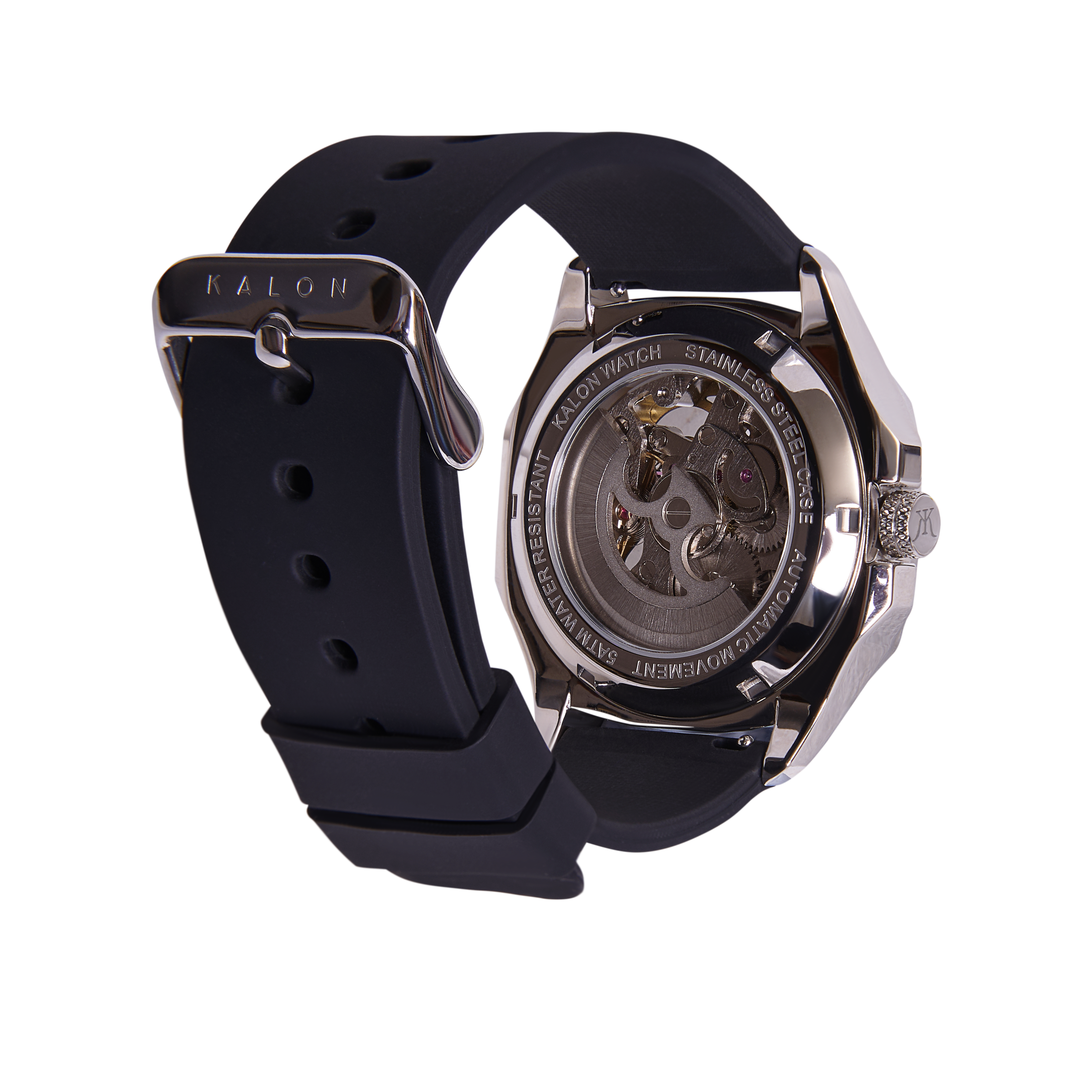 Kairos Silver skeleton watch